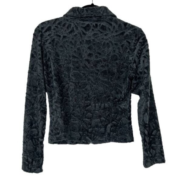 Join Me Gray Textured Skirt and Jacket Set Small - Picture 7 of 15